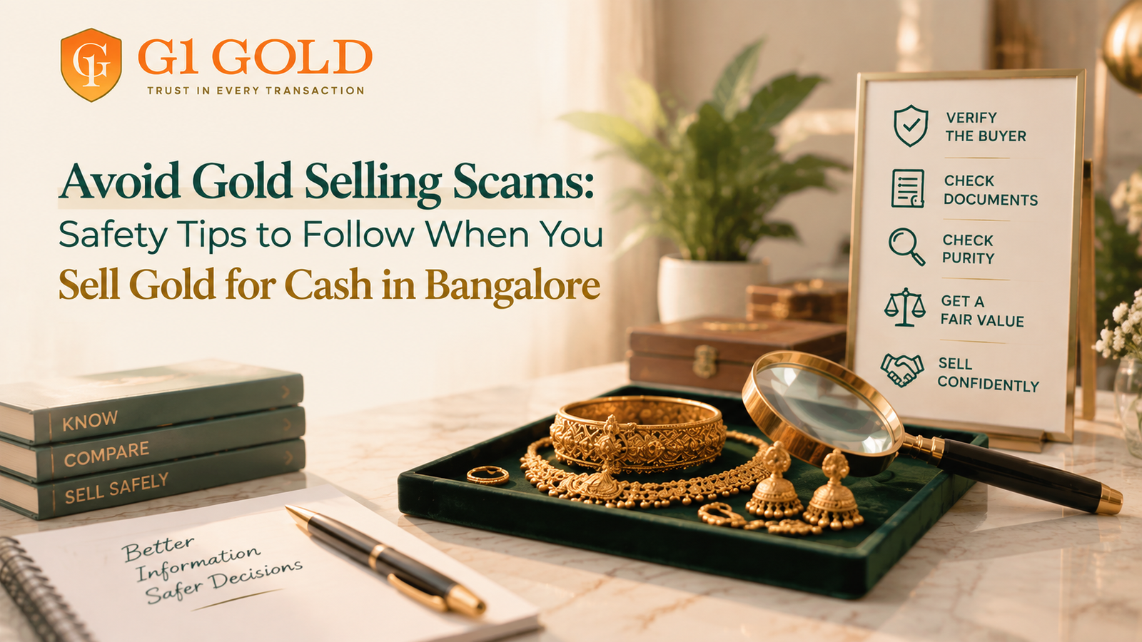 Avoid Gold Selling Scams: Safety Tips to Follow When You Sell Gold for Cash in Bangalore