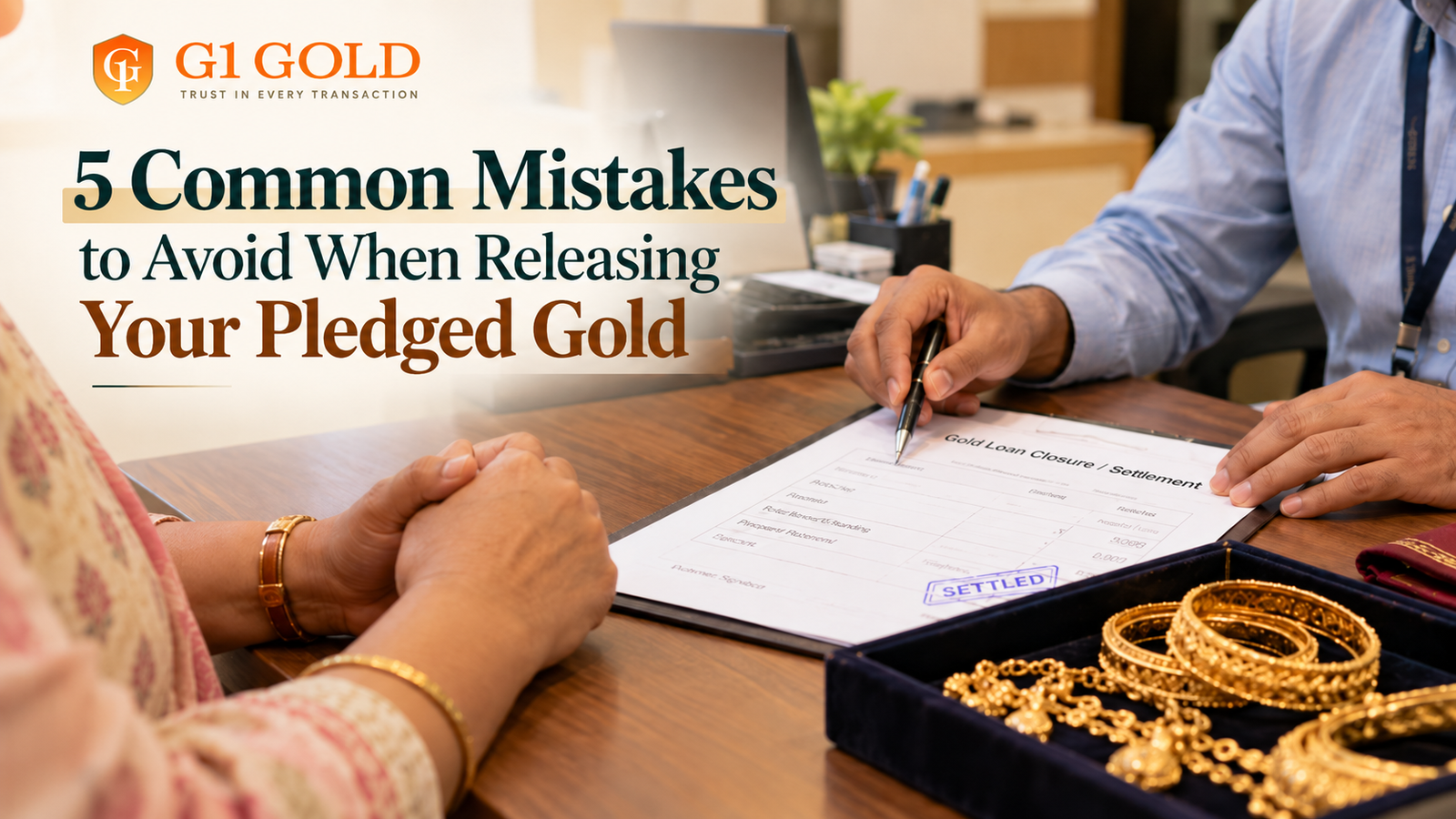 releasing pledged gold